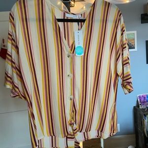 NWT Stitchfix striped crop top